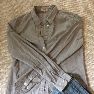 Sunday Best Grey Stripe Button Down